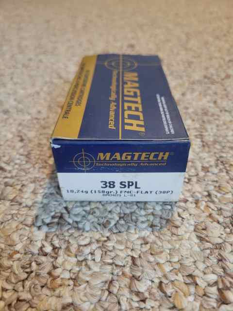 38 Special 1 box of 50 Rounds 158 Grain Magtech
