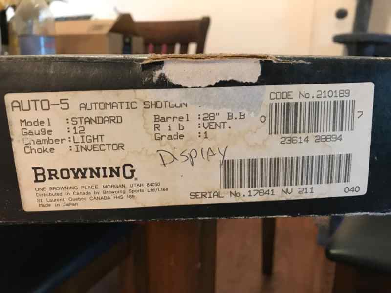 Browning A5 auto 12 gauge made in Japan