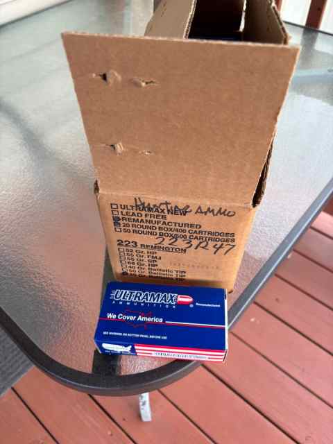 Ultramax 223 Rem 55gr Ballistic Tip