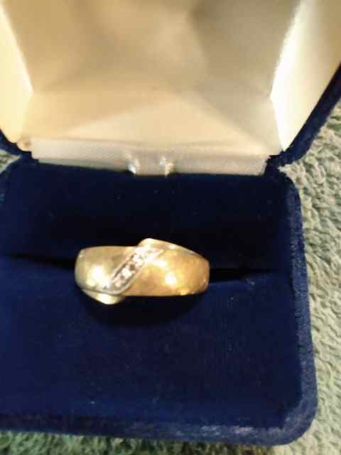 Mens Gold and Diamond Ring size 11.25 vintage 