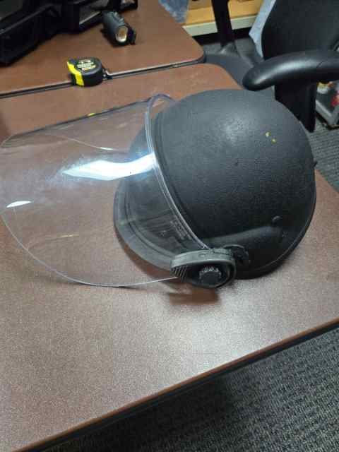 PASGT Kevlar Helmet w/Face Shield Ballistic