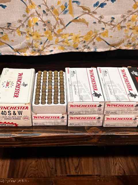 Various 40 cal ammo Winchester 