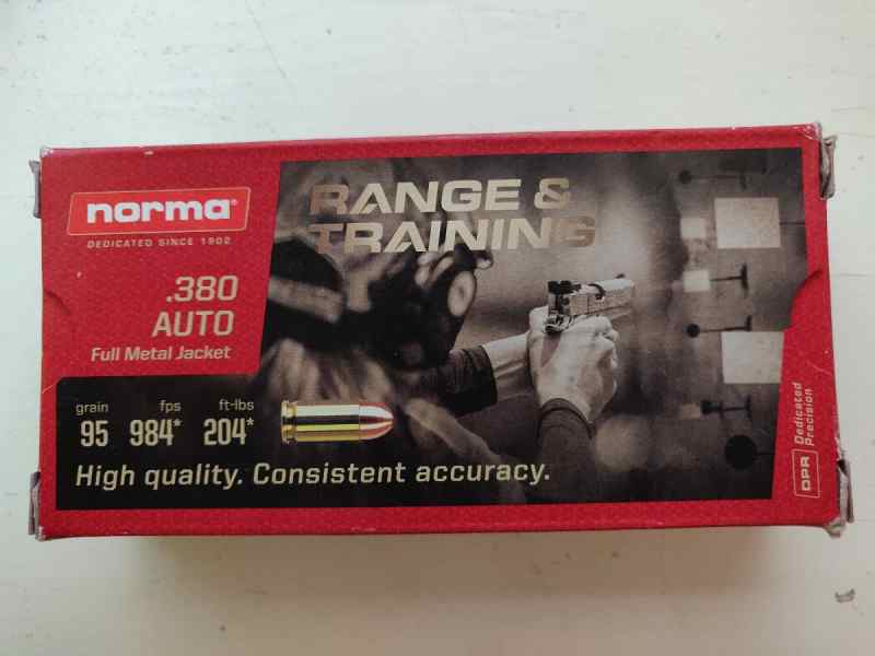 Norma 380, 95 Gr. 200 Rds. $65