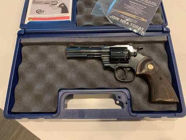 New Colt Python 4.25&quot; blued never fired 357 Magnum