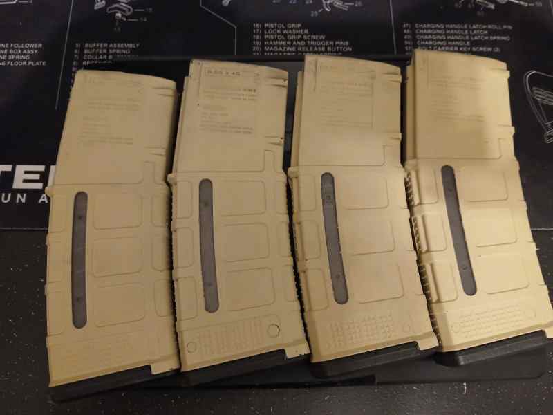 4 cerakote pmags (Sand)