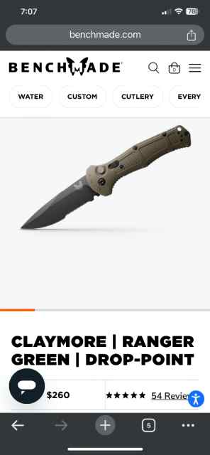 Benchmade claymore
