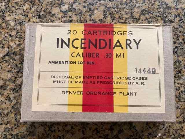 30-06 Armor Piercing and Incendiary ammo