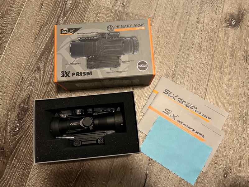 Primary Arms SLx 3x32mm Gen III Prism Scope